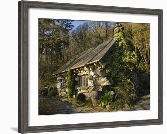 Conwy, Ty Hyll, or the Ugly House, Headquarters of Snowdonia National Park Society, Wales-John Warburton-lee-Framed Photographic Print