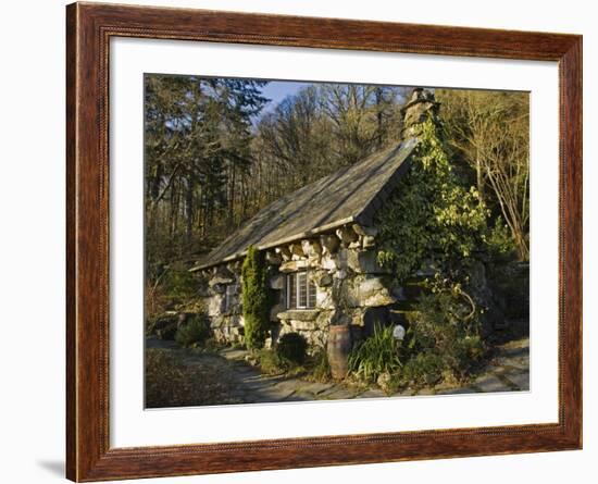 Conwy, Ty Hyll, or the Ugly House, Headquarters of Snowdonia National Park Society, Wales-John Warburton-lee-Framed Photographic Print