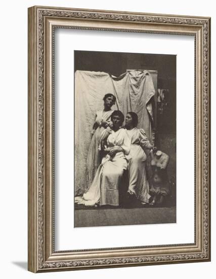 Cook Cousins in Classical Costume in Eakins's Chesnut Street Studio, c.1892-Thomas Cowperthwait Eakins-Framed Photographic Print