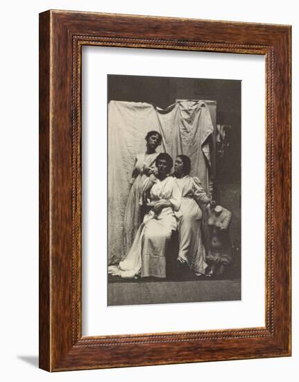 Cook Cousins in Classical Costume in Eakins's Chesnut Street Studio, c.1892-Thomas Cowperthwait Eakins-Framed Photographic Print