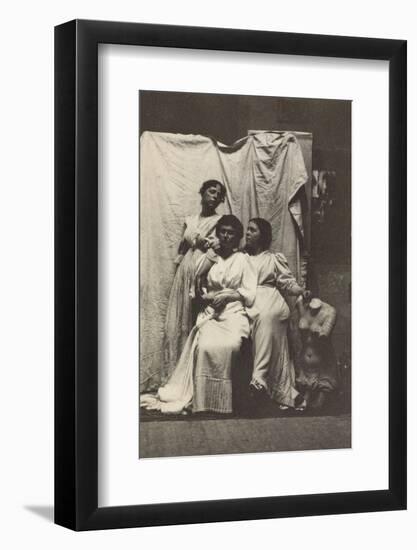 Cook Cousins in Classical Costume in Eakins's Chesnut Street Studio, c.1892-Thomas Cowperthwait Eakins-Framed Photographic Print