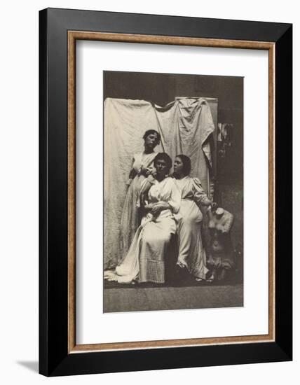 Cook Cousins in Classical Costume in Eakins's Chesnut Street Studio, c.1892-Thomas Cowperthwait Eakins-Framed Photographic Print