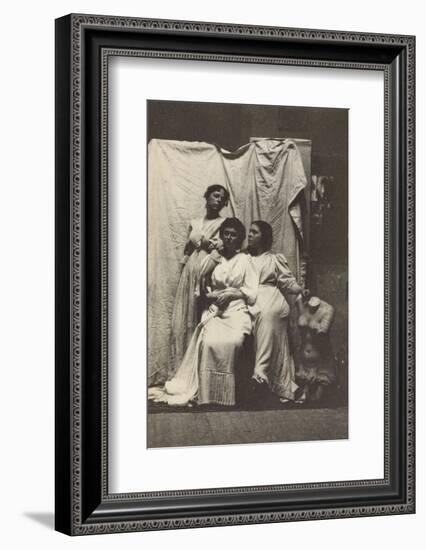 Cook Cousins in Classical Costume in Eakins's Chesnut Street Studio, c.1892-Thomas Cowperthwait Eakins-Framed Photographic Print
