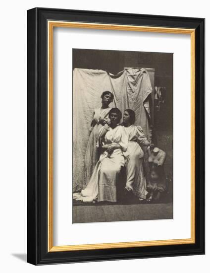 Cook Cousins in Classical Costume in Eakins's Chesnut Street Studio, c.1892-Thomas Cowperthwait Eakins-Framed Photographic Print