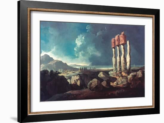 Cook: Easter Island, 1774-William Hodges-Framed Giclee Print