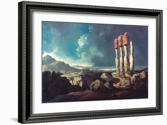 Cook: Easter Island, 1774-William Hodges-Framed Giclee Print