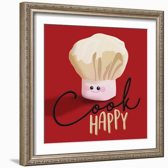 Cook Happy-Jace Grey-Framed Art Print