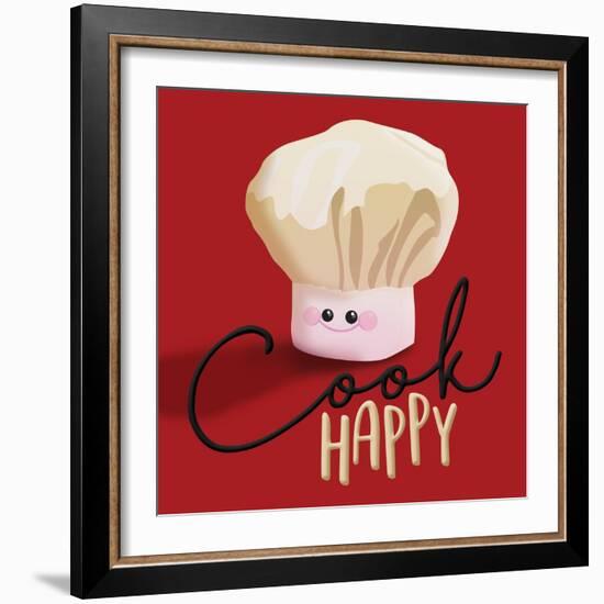 Cook Happy-Jace Grey-Framed Art Print