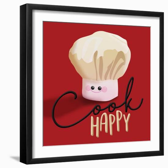 Cook Happy-Jace Grey-Framed Art Print