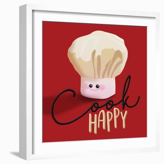 Cook Happy-Jace Grey-Framed Art Print