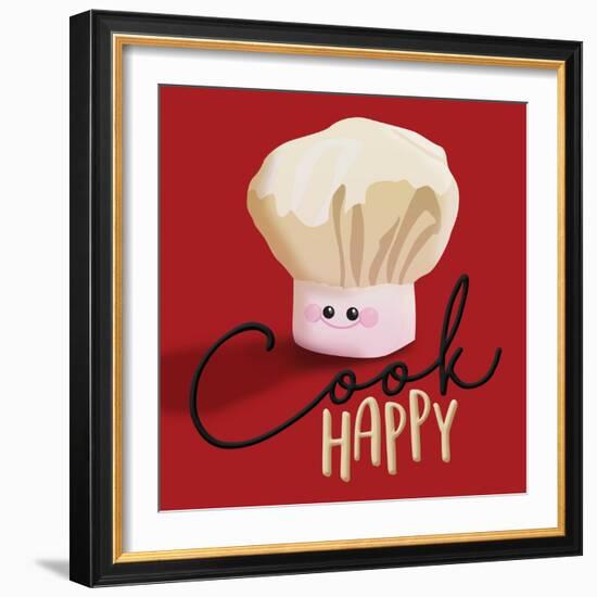 Cook Happy-Jace Grey-Framed Art Print