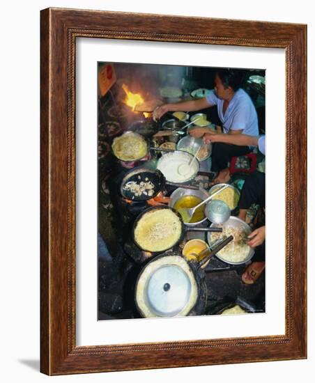 Cook in Restaurant, Ho Chi Minh City (Formerly Saigon), Vietnam, Indochina, Southeast Asia-Tim Hall-Framed Photographic Print