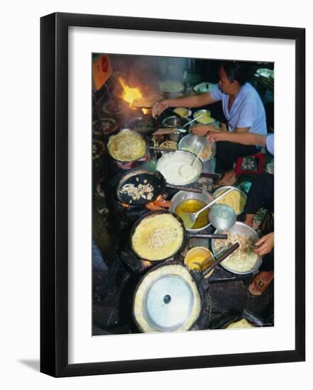 Cook in Restaurant, Ho Chi Minh City (Formerly Saigon), Vietnam, Indochina, Southeast Asia-Tim Hall-Framed Photographic Print