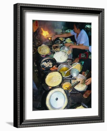 Cook in Restaurant, Ho Chi Minh City (Formerly Saigon), Vietnam, Indochina, Southeast Asia-Tim Hall-Framed Photographic Print