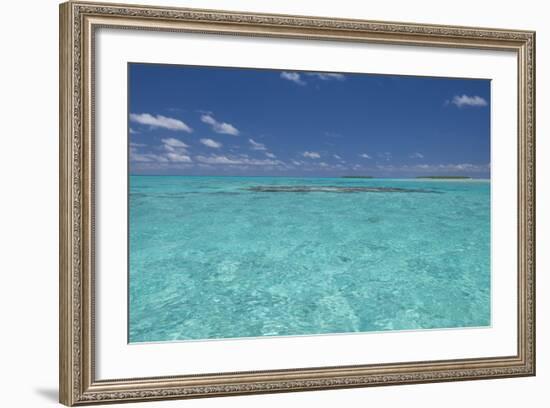 Cook Islands. Palmerston Island. Shallow Lagoon with Coral-Cindy Miller Hopkins-Framed Photographic Print