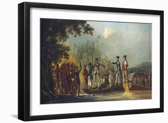 Cook Landing at Malekula, One of the New Hebrides 1774-William Hodges-Framed Art Print