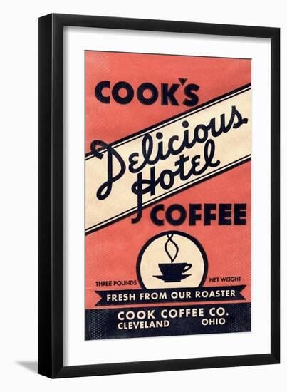 Cook's Delicious Hotel Coffee-null-Framed Art Print