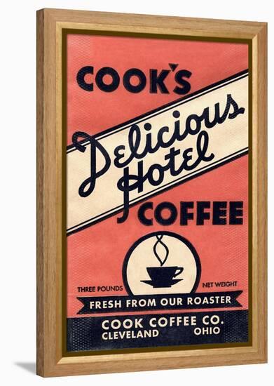 Cook's Delicious Hotel Coffee-null-Framed Stretched Canvas