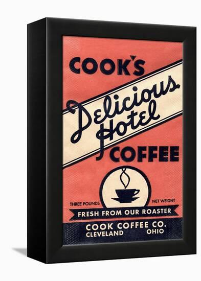 Cook's Delicious Hotel Coffee-null-Framed Stretched Canvas