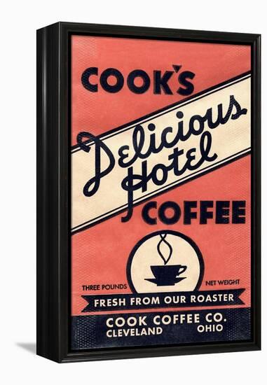 Cook's Delicious Hotel Coffee-null-Framed Stretched Canvas