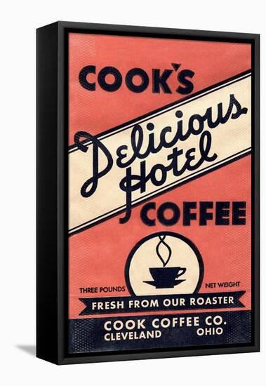 Cook's Delicious Hotel Coffee-null-Framed Stretched Canvas