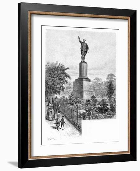 Cook's Monument, Hyde Park, Sydney, Australia, 1886-W Macleod-Framed Giclee Print