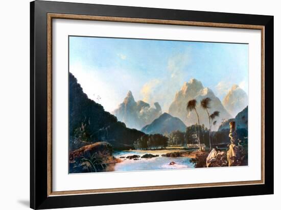 Cook: Tahiti, 1773-William Hodges-Framed Giclee Print