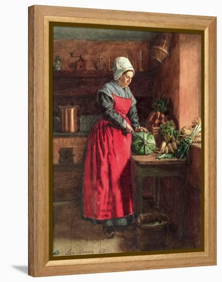 Cook with Red Apron, 1862-Leon Bonvin-Framed Premier Image Canvas