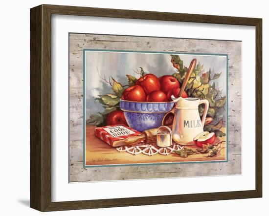 Cookbook and Apples-unknown Sibley-Framed Art Print