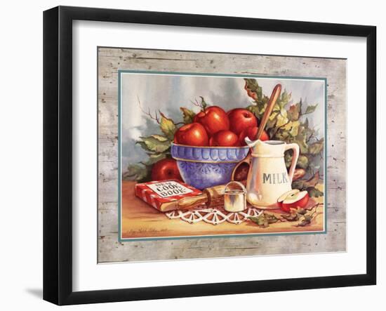 Cookbook and Apples-unknown Sibley-Framed Art Print