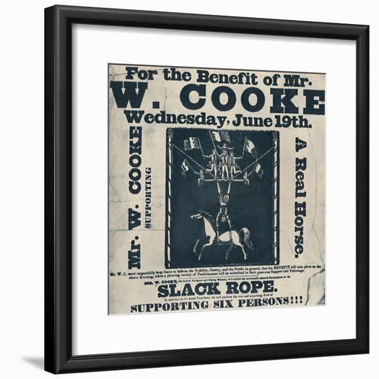 'Cooke's Royal Equestrian Circus', 1942-Unknown-Framed Giclee Print