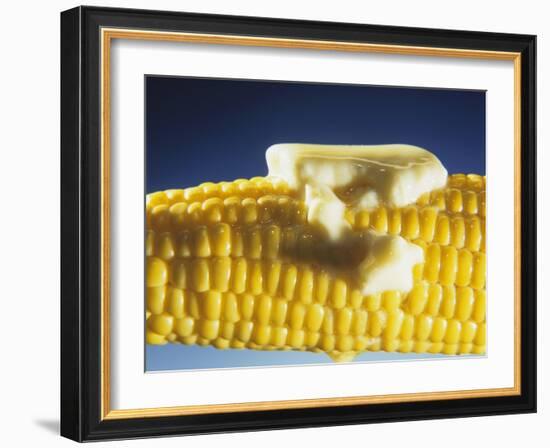 Cooked Corn on the Cob with Melting Butter-Ludger Rose-Framed Photographic Print