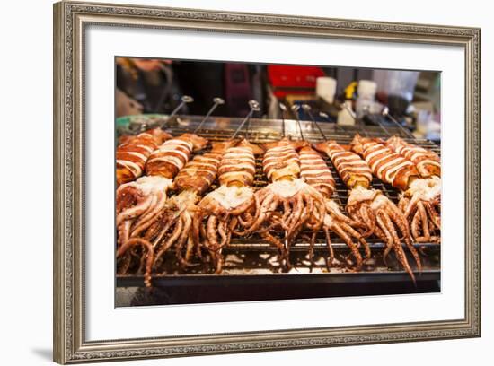 Cooked Squid, Shilin Night Market, Taipei, Taiwan, Asia-Michael Runkel-Framed Photographic Print