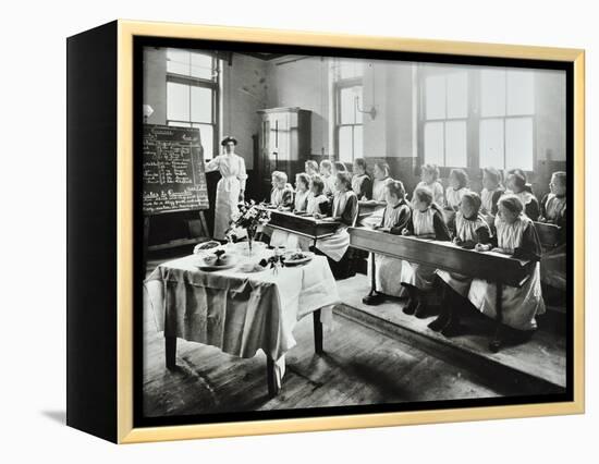 Cookery Class, Gopsall Street School, Shoreditch, London, 1908-null-Framed Premier Image Canvas
