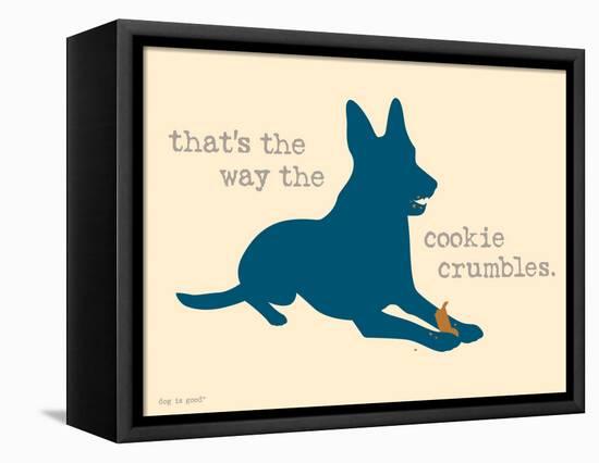 Cookie Crumbles-Dog is Good-Framed Stretched Canvas