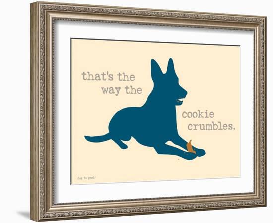 Cookie Crumbles-Dog is Good-Framed Art Print