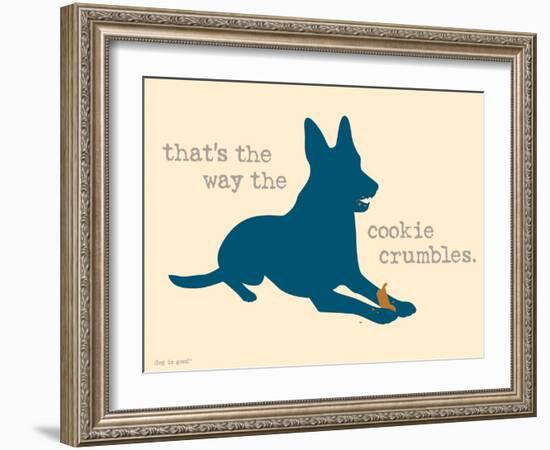 Cookie Crumbles-Dog is Good-Framed Art Print