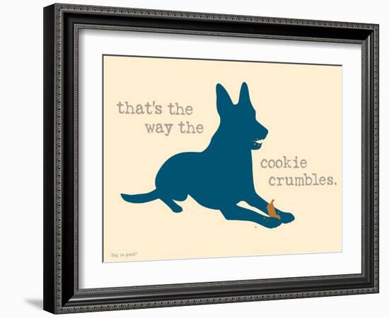 Cookie Crumbles-Dog is Good-Framed Art Print