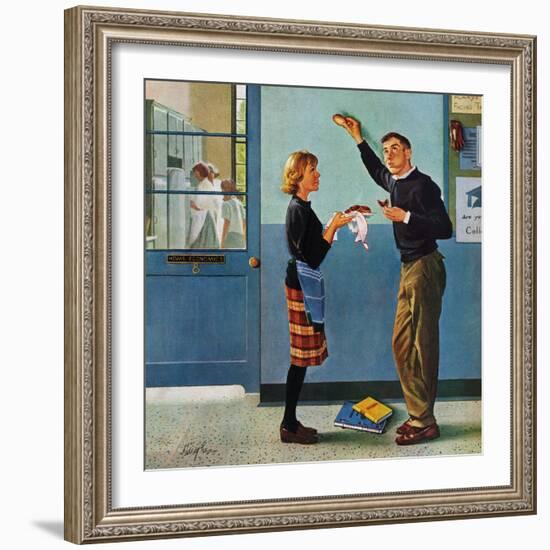 "Cookie Tester," May 28, 1960-George Hughes-Framed Giclee Print