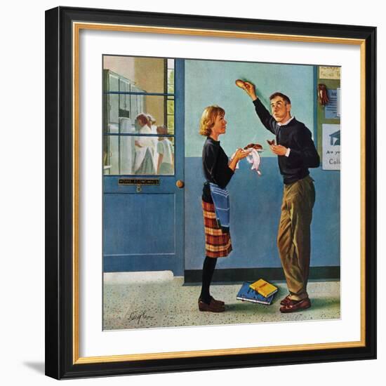 "Cookie Tester," May 28, 1960-George Hughes-Framed Giclee Print