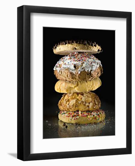 Cookies in a stack-Rick Gayle-Framed Photographic Print