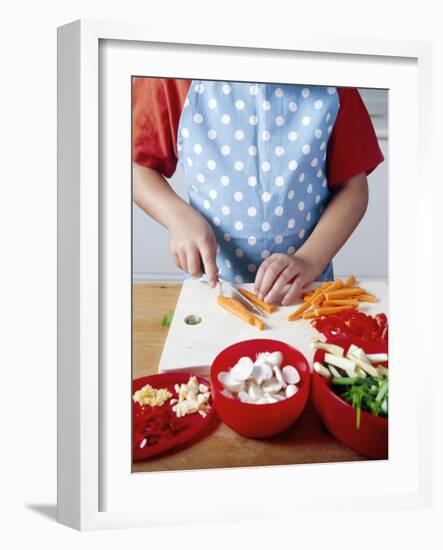 Cooking a Stir Fry-Veronique Leplat-Framed Photographic Print