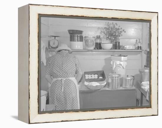 Cooking Biscuits-Marion Post Wolcott-Framed Stretched Canvas