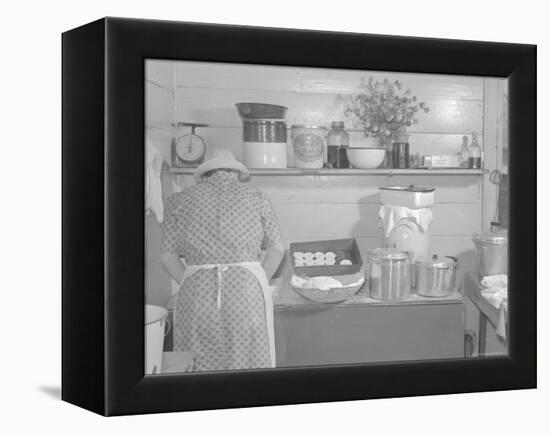 Cooking Biscuits-Marion Post Wolcott-Framed Stretched Canvas