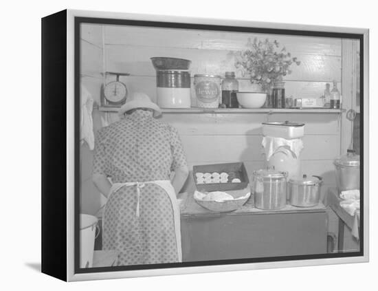 Cooking Biscuits-Marion Post Wolcott-Framed Stretched Canvas