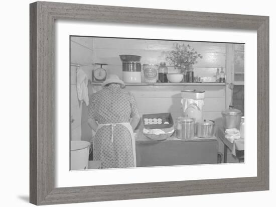 Cooking Biscuits-Marion Post Wolcott-Framed Art Print