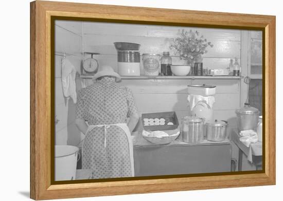 Cooking Biscuits-Marion Post Wolcott-Framed Stretched Canvas