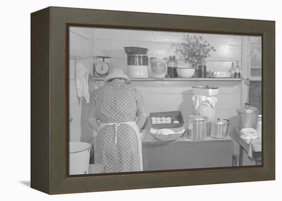 Cooking Biscuits-Marion Post Wolcott-Framed Stretched Canvas