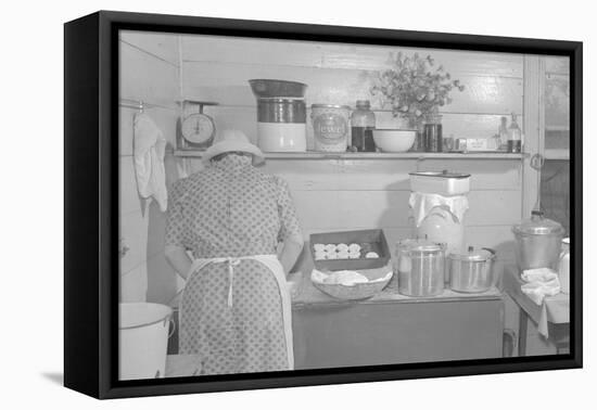 Cooking Biscuits-Marion Post Wolcott-Framed Stretched Canvas