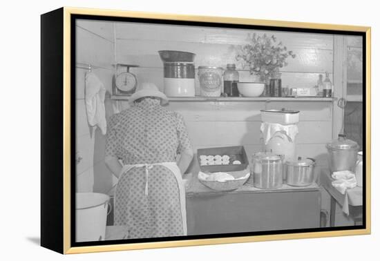 Cooking Biscuits-Marion Post Wolcott-Framed Stretched Canvas